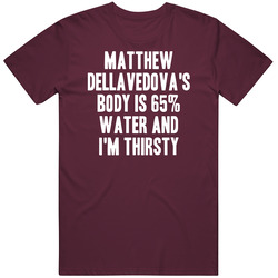 Matthew Dellavedova Body Is Water Thirsty Love Cleveland Basketball T Shirt