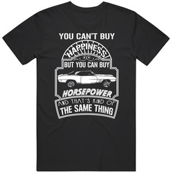 1969 Pontiac Firebird Cant Buy Happiness Can Buy Horsepower Car Lovers T Shirt