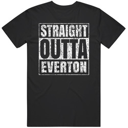 Straight Outta Everton Distressed Look City Grunge Cool T Shirt Straight Outta Everton Distressed Look City Grunge Cool T Shirt