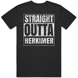Straight Outta Herkimer Distressed Look City Grunge Cool T Shirt Straight Outta Herkimer Distressed Look City Grunge Cool T Shirt