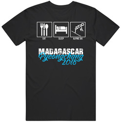 Eat Sleep Alpine Ski Team Madagascar Pyeongchang Winter Olympics 2018 T Shirt Eat Sleep Alpine Ski Team Madagascar Pyeongchang Winter Olympics 2018 T Shirt