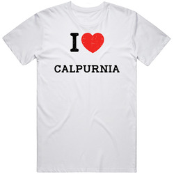 I Love Heart Calpurnia First Name Worn Look T Shirt I Love Heart Calpurnia First Name Worn Look T Shirt