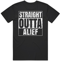 Straight Outta Alief City Grunge Worn Look Parody T Shirt Straight Outta Alief City Grunge Worn Look Parody T Shirt