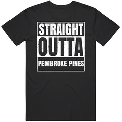 Straight Outta Pembroke Pines Florida Compton Parody Grunge City T Shirt Straight Outta Pembroke Pines Florida Compton Parody Grunge City T Shirt