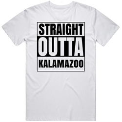 Straight Outta Kalamazoo Michigan City Compton Parody T Shirt