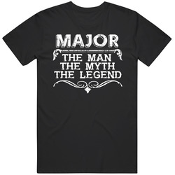 Major Man Myth Legend Vintage Grunge Style Cool Name T Shirt