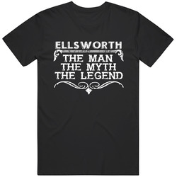 Ellsworth Man Myth Legend Vintage Grunge Style Cool Name T Shirt