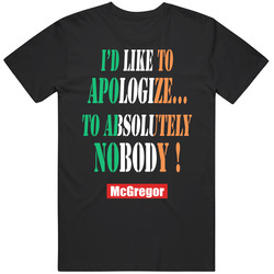 Absolutely Nobody Mcgregor Black T Shirt