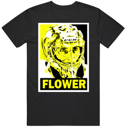 Marc Andre Fleury Pittsburgh Goalie Hockey Flower T Shirt