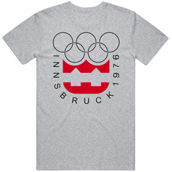 Innsbruck Winter Olympics 1964 Retro Olympiad Logo World Fan T Shirt
