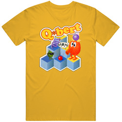 Q-bert, T-Shirt, Arcade, Video, Game, Gaming, Classic, Retro, 80's, funny T Shirt