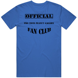 Official Pro Tour Peanut Gallery  Character Fan Club T Shirt