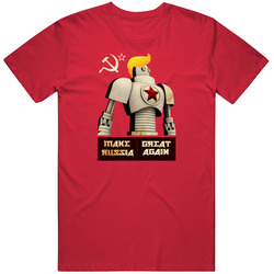 Make Russia Great Again Large Logo Funny Trump T Shirt