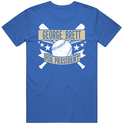 George Brett For President Kansas City Baseball Player Funny T Shirt