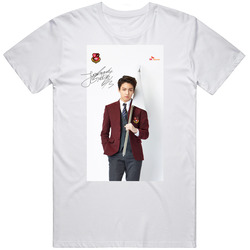 Bts Bangtan Boys Skt School Jungkook Graphic Printed Signed  Tee T Shirt