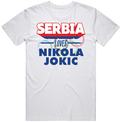 Serbia Loves Nikola Jokic Serbia Basketball Rio Olympics T Shirt