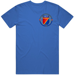 Haiti Soccer Futball Team Copa America Cup Jersey Crest Logo Supporter Fan T Shirt