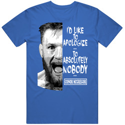 Apologize Half Blue T Shirt