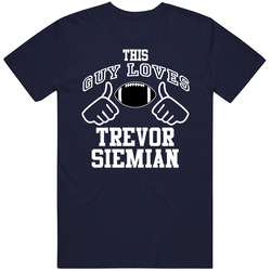 This Guy Loves Trevor Siemian Denver Football Fan Sports T Shirts T Shirt
