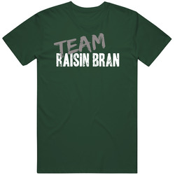 Team Raisin Bran Breakfast Cereal Worn Look Food Cool Gift Hip T Shirt