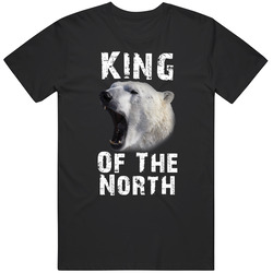 King Of The North T-shirt Funny Polar Bear Tee  Parody T Shirt