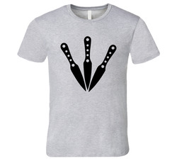 Knife Throwing Sport Hobby Logo Athlete Club T Shirt