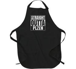 Straight Outta Plzen Czech Republic Parody City Worn Look Apron