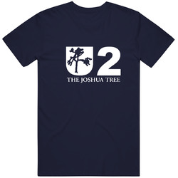 U2 The Joshua Tree Tour Concert 2017 Rock Band Navy Men's T Shirt 100% Cotton From Us T Shirt