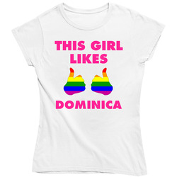 This Girl Likes Dominica Pride Ladies T Shirt