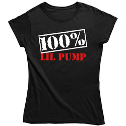 Lil Pump 100 Percent Hip Hop Rap Womens Ladies T Shirt