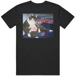 Fat Catfather Godfather Cat Funny James Franco Why Him Movie Painting T Shirt