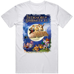 Bedknobs And Broomsticks Comedy Film Poster Aged Look T Shirt
