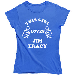 This Girl Loves Jim Tracy Chicago Baseball Ladies T Shirt