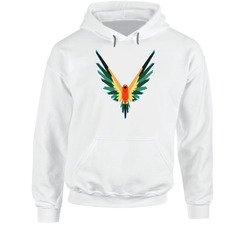 Maverick Big Bird Logo Logan Paul White Hoodie From Us 100% Cotton Hoodie