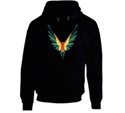 Maverick Big Bird Logo Logan Paul Black Hoodie From Us 100% Cotton Clothing Hoodie