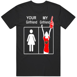 Minnesota Wild Hockey Shirt Your Girlfriend My Girlfriend Funny Parody NHL Apparel T Shirt