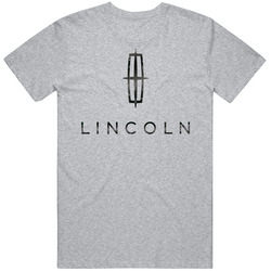 Lincoln Automobile Car Truck Motorcycle Auto Parts Cool Distressed Style Brand Logo Emblem T Shirt