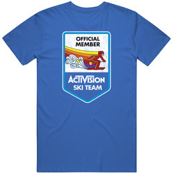 Activision Patch, T-Shirt, Ski Team, Skiing, Skis, Retro 80's, Game T Shirt