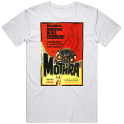 Mothra Kaijū, T-Shirt, Monster, Movie, Retro, 1950's, Creature Feature T Shirt Mothra Kaijū, T-Shirt, Monster, Movie, Retro, 1950's, Creature Feature T Shirt