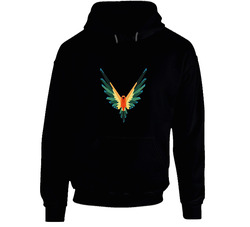New Maverick Bird Logo Logan Paul Black Hoodie From Us 100% Cotton Clothing Hoodie