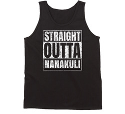 Straight Outta Nanakuli City Grunge Worn Look Parody Tanktop