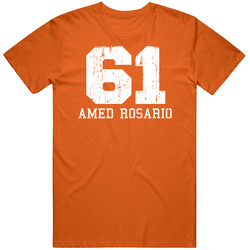 Amed Rosario # 61 New York Baseball Fan Worn Look Sports T Shirt