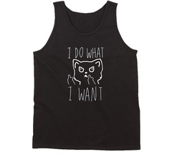 I Do What I Want Funny Cat Tanktop