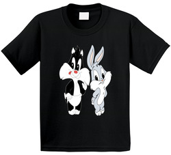 Looney Tunes Baby Sylvester & Bugs Bunny - Kids T Shirt