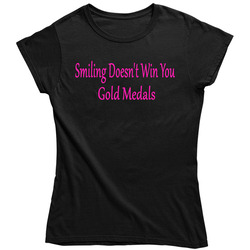 Simone Biles Dancing With The Stars Smiling Doesn't Win You Gold Medals Fashion Bossy Design Ladies T Shirt