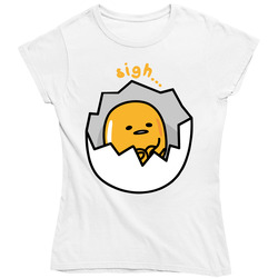 Gudetama The Lazy Egg Sitting Ladies T Shirt