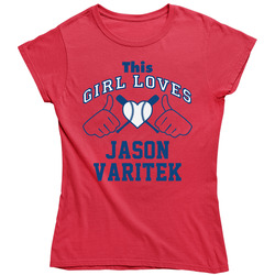 This Girl Loves Jason Varitek Boston Baseball Player Classic Ladies T Shirt