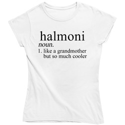 Halmoni Noun Language Definition Grandma Grandmother Mother's Day Gift Ladies T Shirt