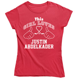 This Girl Loves Justin Abdelkader Detroit Hockey Fan Sports Ladies T Shirt