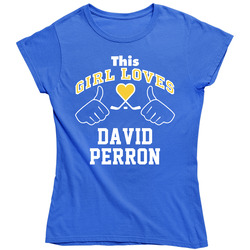 This Girl Loves David Perron St Louis Hockey Fan Sports Ladies T Shirt